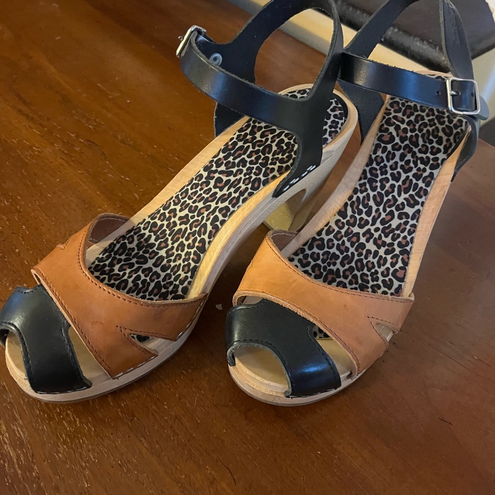 Swedish Hasbeen Brand Leather Women's Sandals